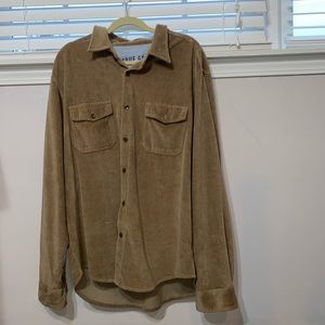 Brown true grit corduroy button up shirt. Men’s xxl